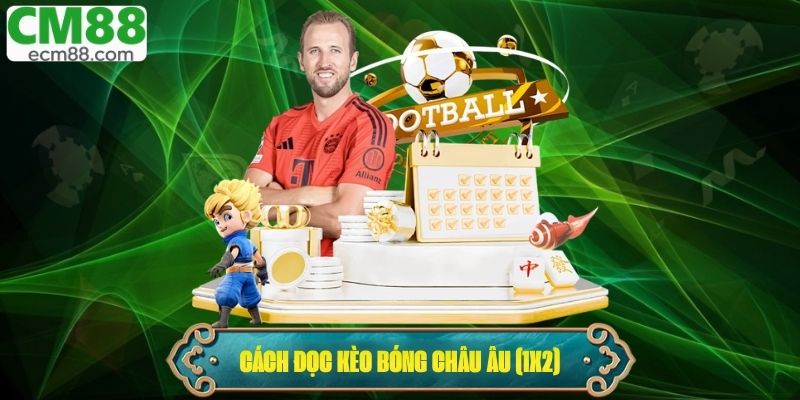 Cách đọc kèo bóng Châu Âu (1X2)